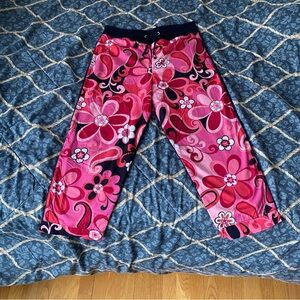 Nilla Shields Girls Pink Floral sweatpants